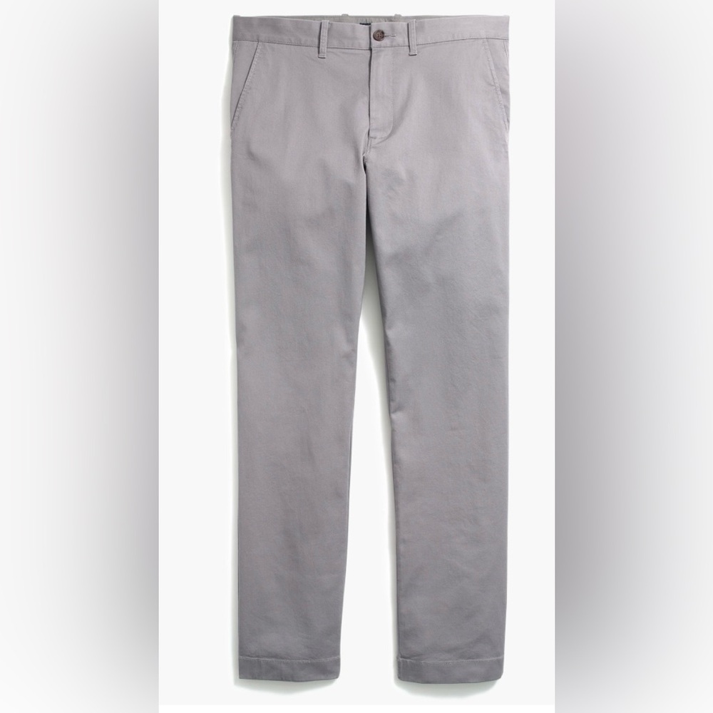 J CREW FACTORY Straight-fit flex chino pant in Gray Size 36 $79.50 H3186